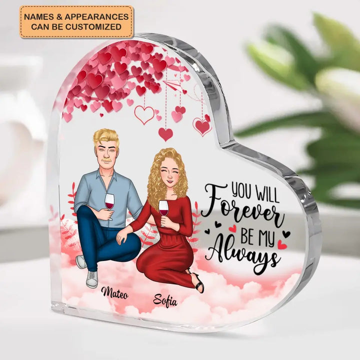 You & Me We Got This -  Personalized Custom Heart-shaped Acrylic Plaque - Gift For Couple, Wife, Husband