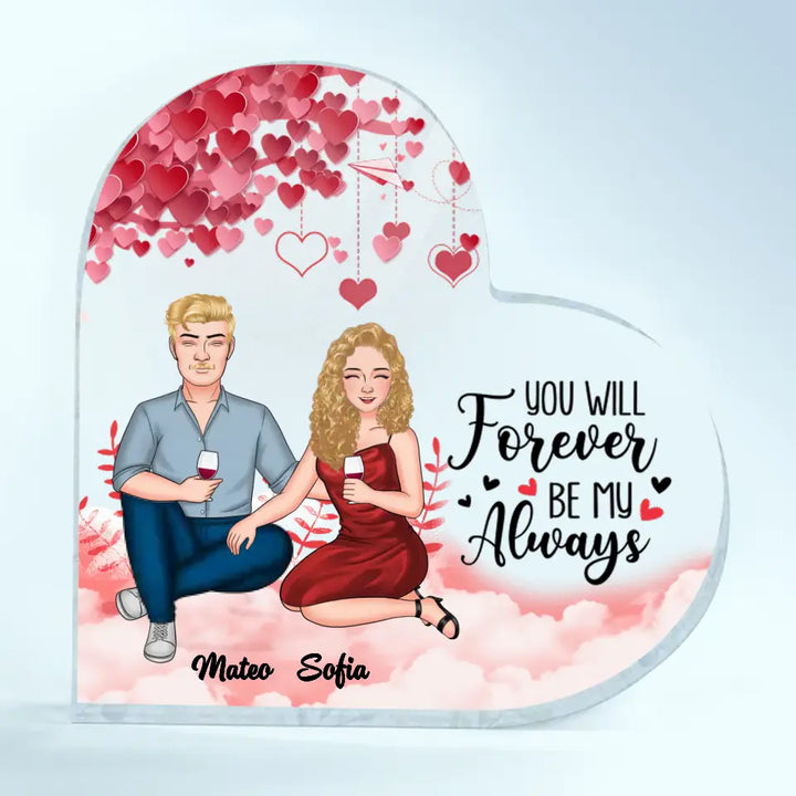 You & Me We Got This -  Personalized Custom Heart-shaped Acrylic Plaque - Gift For Couple, Wife, Husband