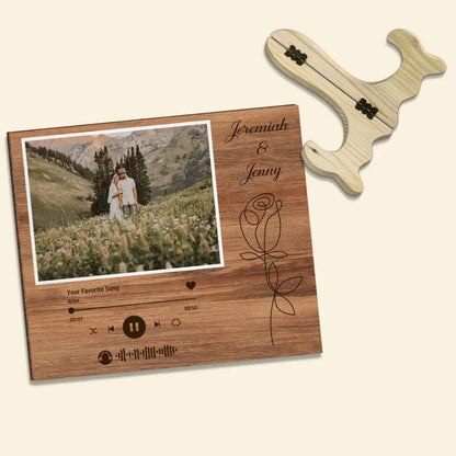 Love Song Music Player - Personalized Custom 1 Layer Wooden Sign - Valentine's Day, Anniversary Gift For Couple, Wife, Husband, Boyfriend, Girlfriend