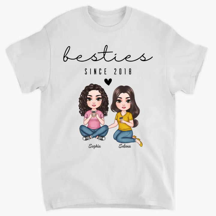 Besties Since - Personalized Custom T-shirt - Gift For Friends, Besties