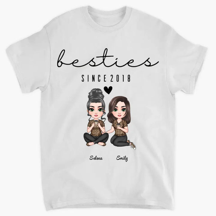 Besties Since - Personalized Custom T-shirt - Gift For Friends, Besties