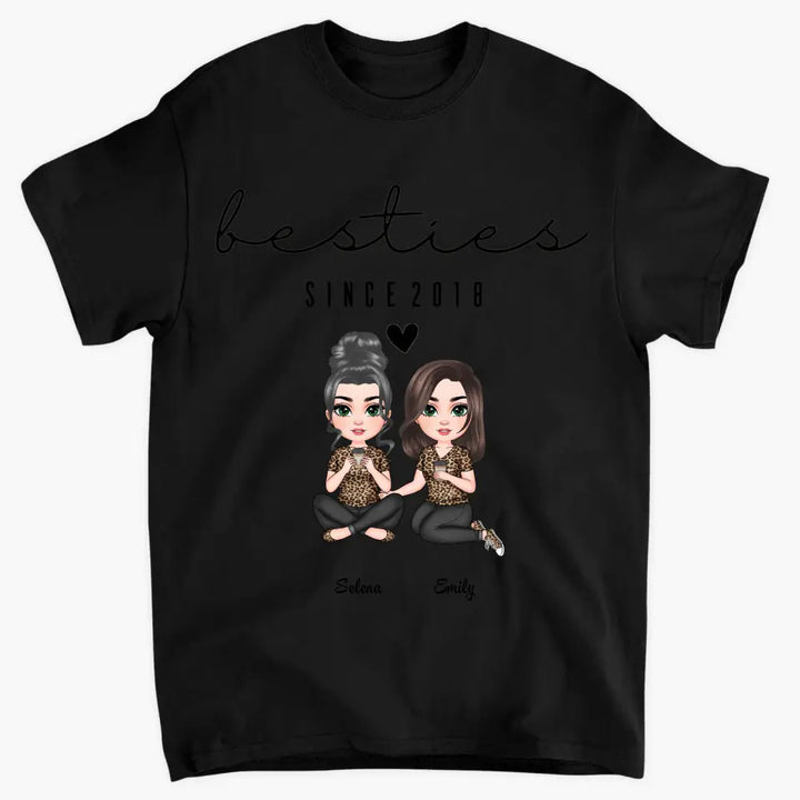 Besties Since - Personalized Custom T-shirt - Gift For Friends, Besties