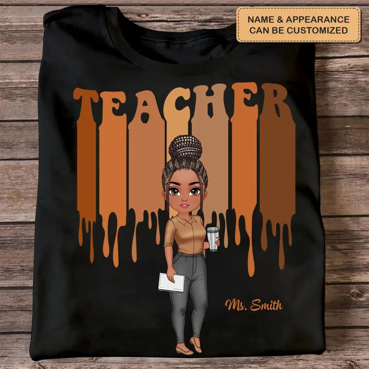 Love Teacher Life New Ver - Personalized Custom T-shirt - Teacher's Day, Appreciation Gift For Teacher
