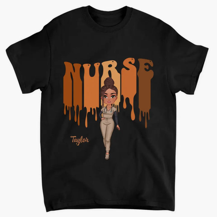 Love Nurse Life New Ver - Personalized Custom T-shirt - Nurse's Day, Appreciation Gift For Nurse