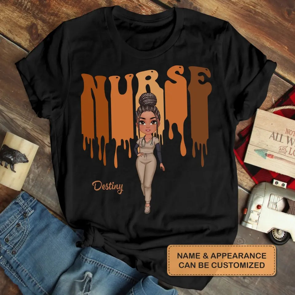 Love Nurse Life New Ver - Personalized Custom T-shirt - Nurse's Day, Appreciation Gift For Nurse