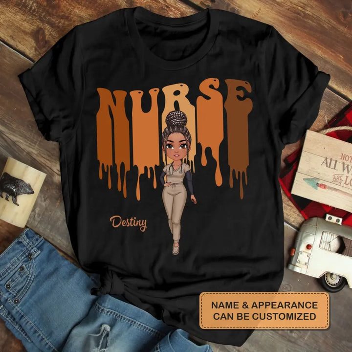 Love Nurse Life New Ver - Personalized Custom T-shirt - Nurse's Day, Appreciation Gift For Nurse
