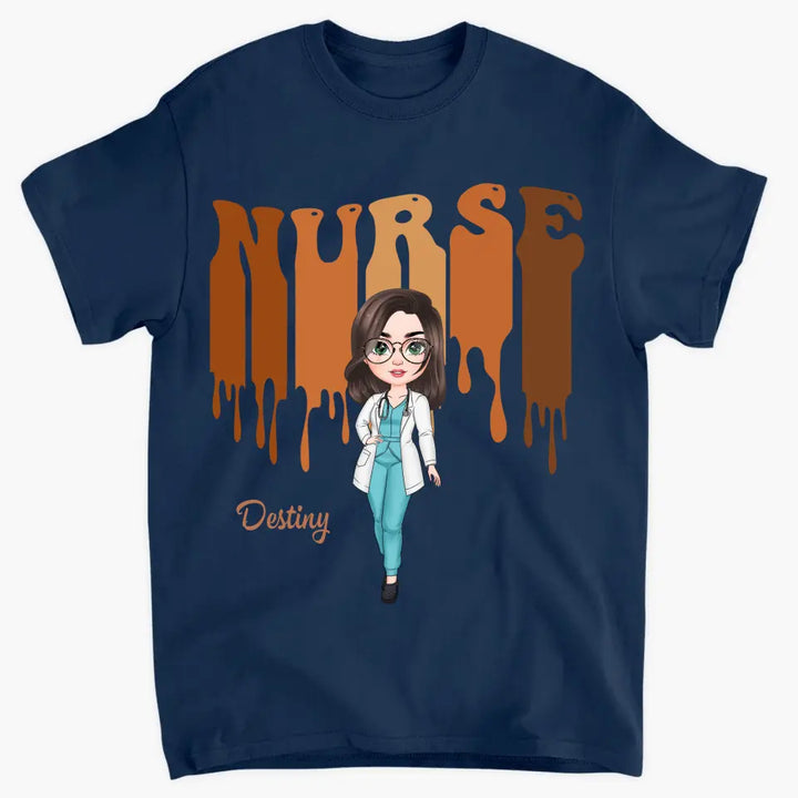 Love Nurse Life New Ver - Personalized Custom T-shirt - Nurse's Day, Appreciation Gift For Nurse