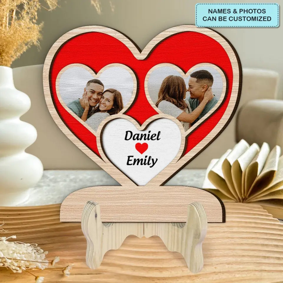 You And Me - Personalized Custom 2-Layer Wooden Plaque - Gift For Couple, Husband, Wife, Boyfriend, Girlfriend