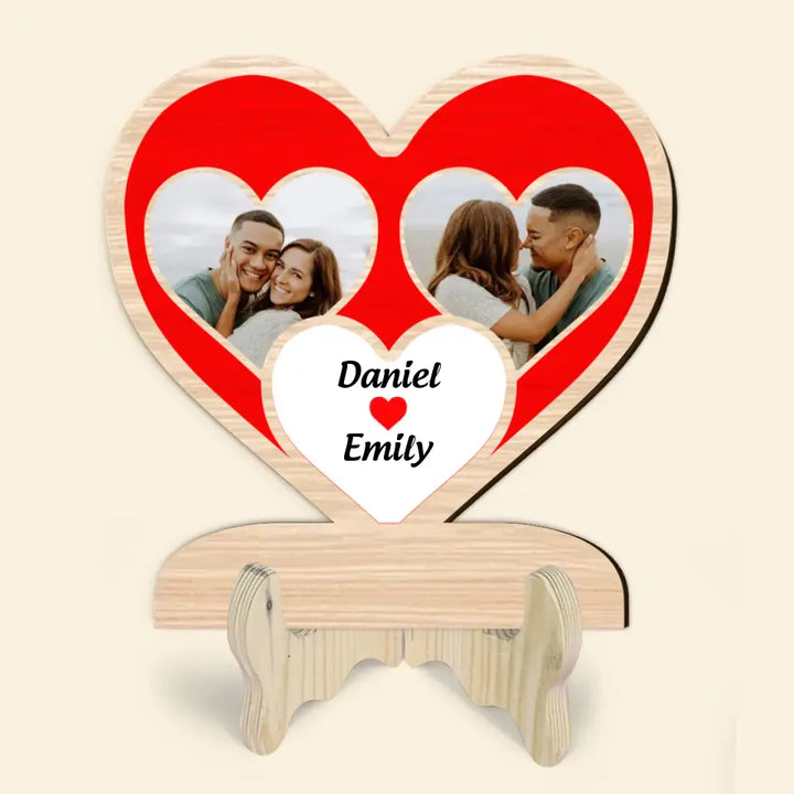 You And Me - Personalized Custom 2-Layer Wooden Plaque - Gift For Couple, Husband, Wife, Boyfriend, Girlfriend