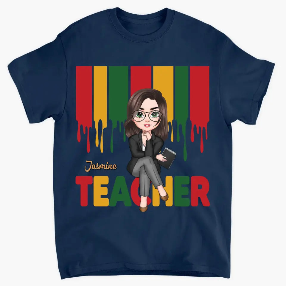 Teach Love Inspire - Personalized Custom T-shirt - Teacher's Day, Appreciation Gift For Teacher