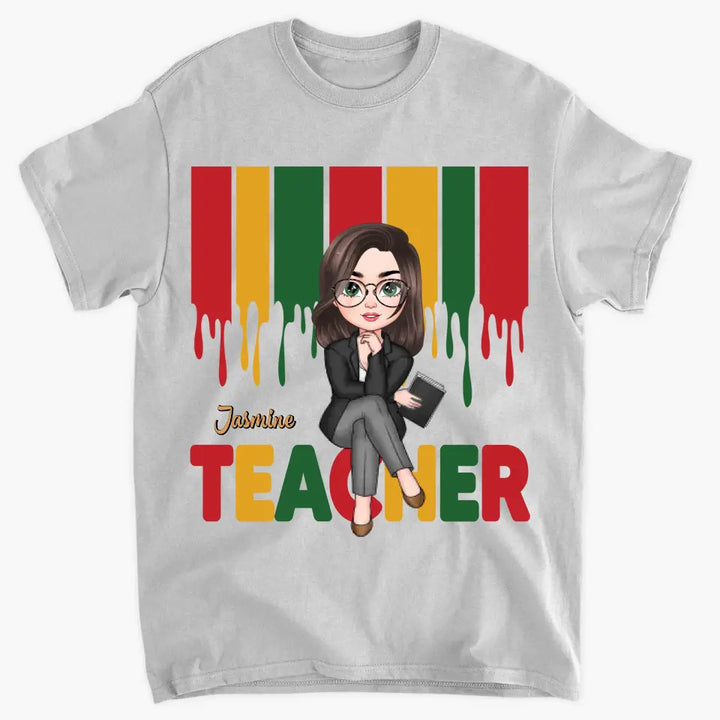 Teach Love Inspire - Personalized Custom T-shirt - Teacher's Day, Appreciation Gift For Teacher