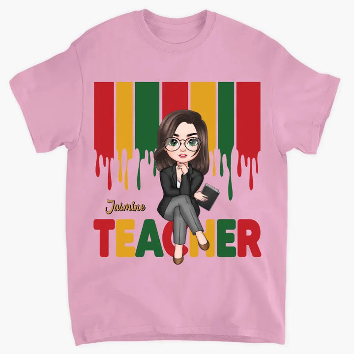 Teach Love Inspire - Personalized Custom T-shirt - Teacher's Day, Appreciation Gift For Teacher