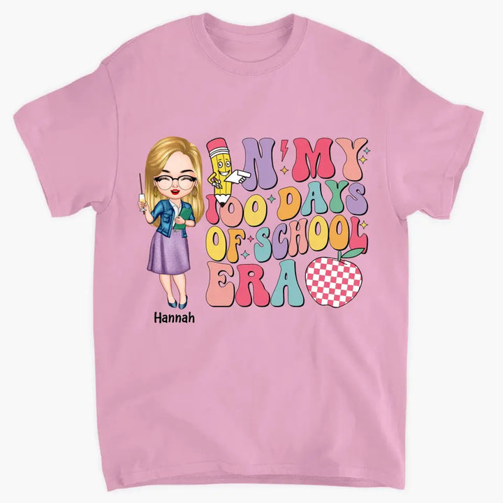 In My 100 Days Of School Era - Personalized Custom T-shirt - Teacher's Day, Appreciation Gift For Teacher