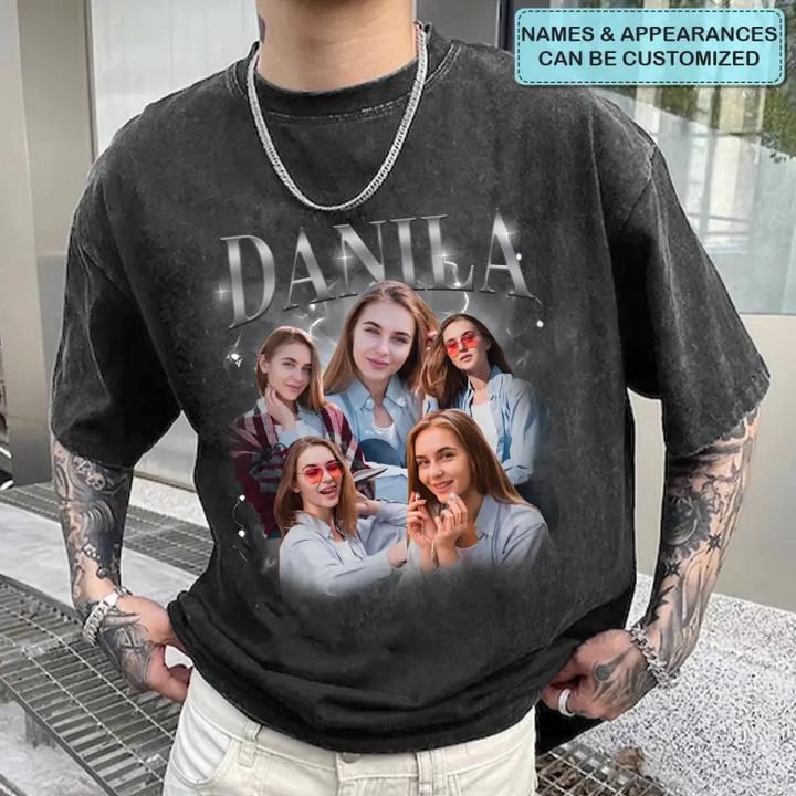 Custom Your Own Bootleg Rap Tee - Personalized Custom Bootleg T-shirt - Valentine's Day, Anniversary Gift For Husband, Wife, Boyfriend, Girlfriend AGCHA001