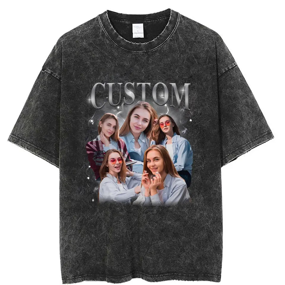 Custom Your Own Bootleg Rap Tee - Personalized Custom Bootleg T-shirt - Valentine's Day, Anniversary Gift For Husband, Wife, Boyfriend, Girlfriend AGCHA001