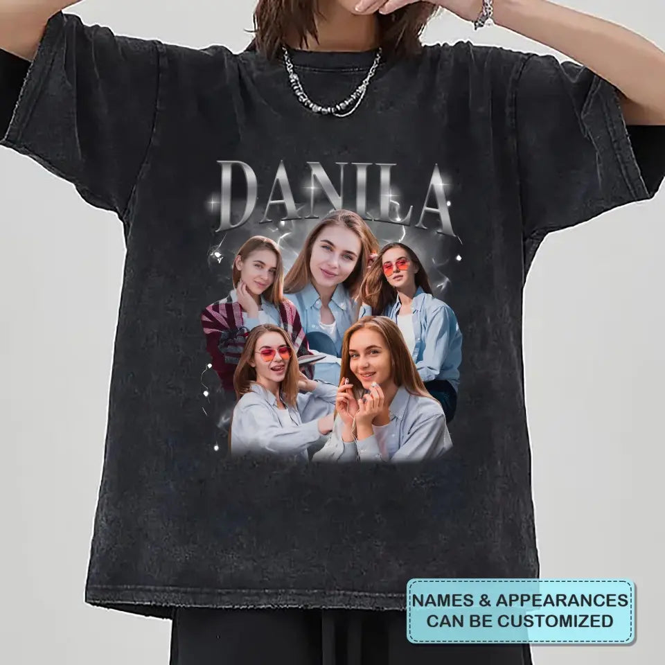 Custom Your Own Bootleg Rap Tee - Personalized Custom Bootleg T-shirt - Valentine's Day, Anniversary Gift For Husband, Wife, Boyfriend, Girlfriend AGCHA001