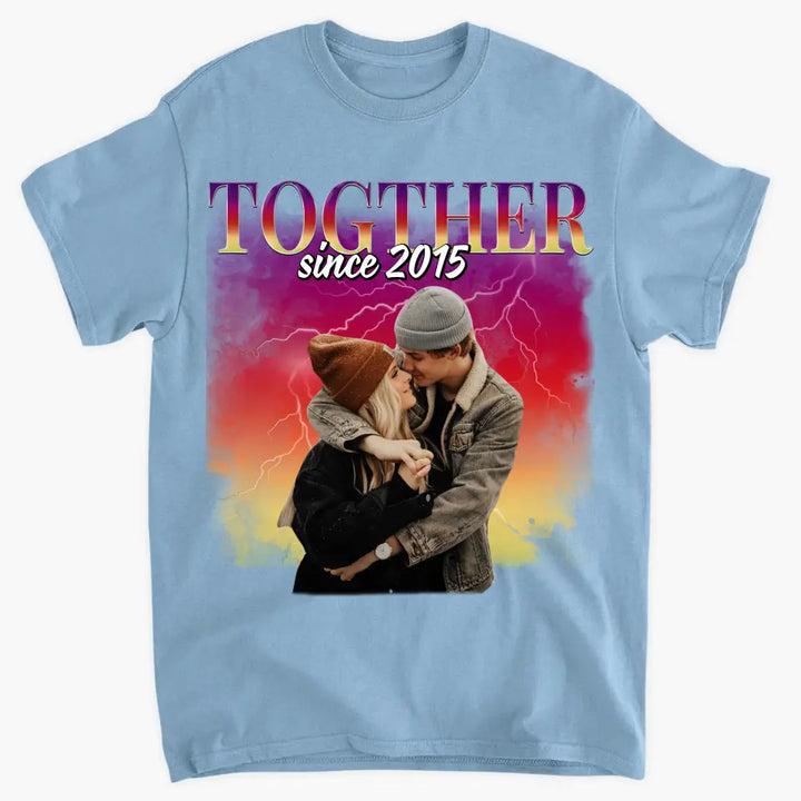 Together Since - Personalized Custom T-shirt - Valentine's Day, Anniversary Gift For Couple, Husband, Wife, Boyfriend, Girlfriend