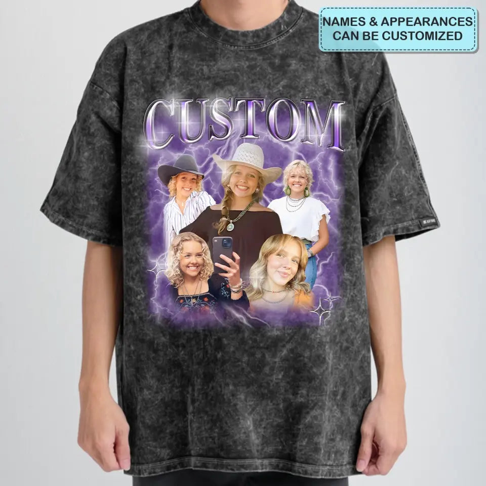 Custom Your Bootleg Rap Tee - Personalized Custom Bootleg T-shirt - Valentine's Day, Anniversary, Birthday Gift For Husband, Wife, Boyfriend, Girlfriend AGCHA005