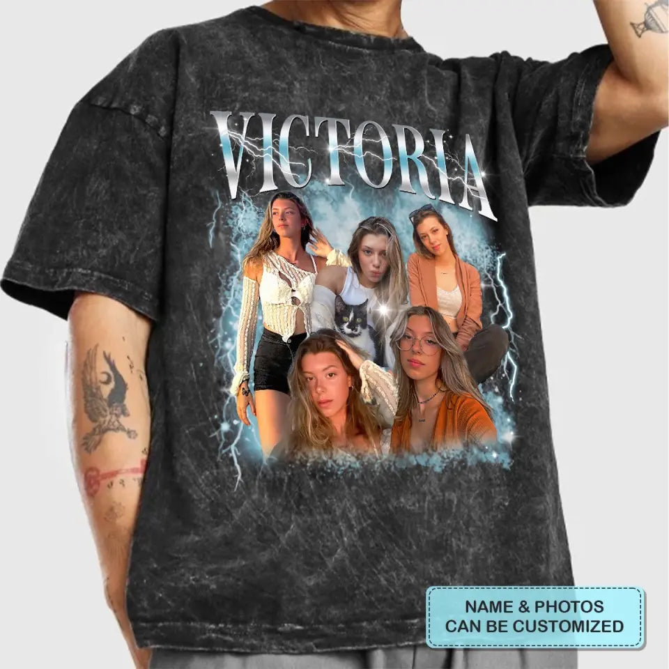 Custom 90s Vintage Bootleg -  Personalized Custom Bootleg T-shirt - Valentine's Day, Anniversary, Birthday Gift For Husband, Wife, Boyfriend, Girlfriend AGCHA006