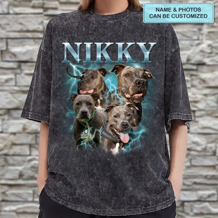 Custom Your Pet Bootleg Rap Tee - Personalized Custom Bootleg T-shirt - Gift For Pet Lover, Pet Mom, Pet Dad, Pet Owner AGCLT09