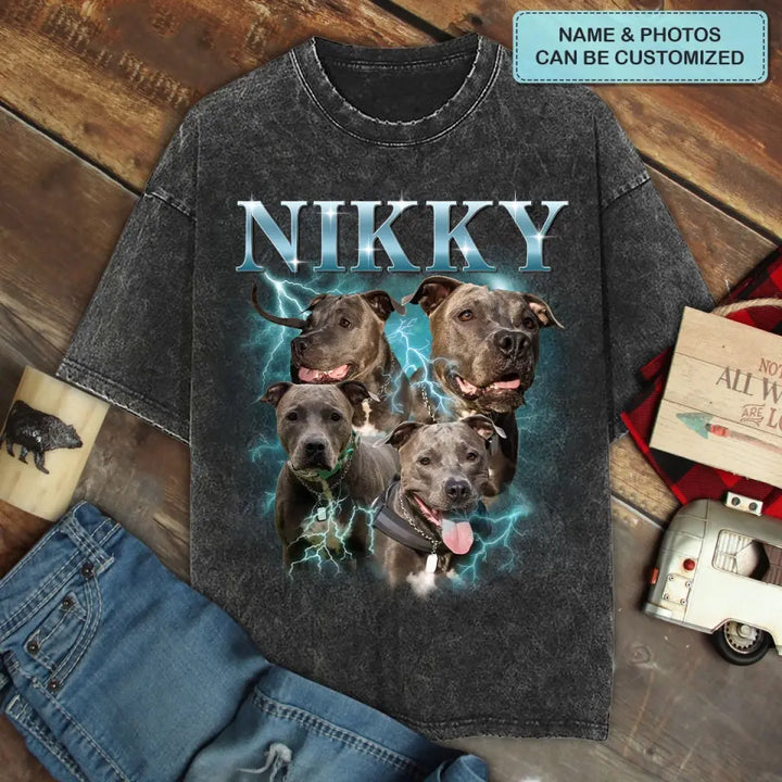 Custom Your Pet Bootleg Rap Tee - Personalized Custom Bootleg T-shirt - Gift For Pet Lover, Pet Mom, Pet Dad, Pet Owner AGCLT09