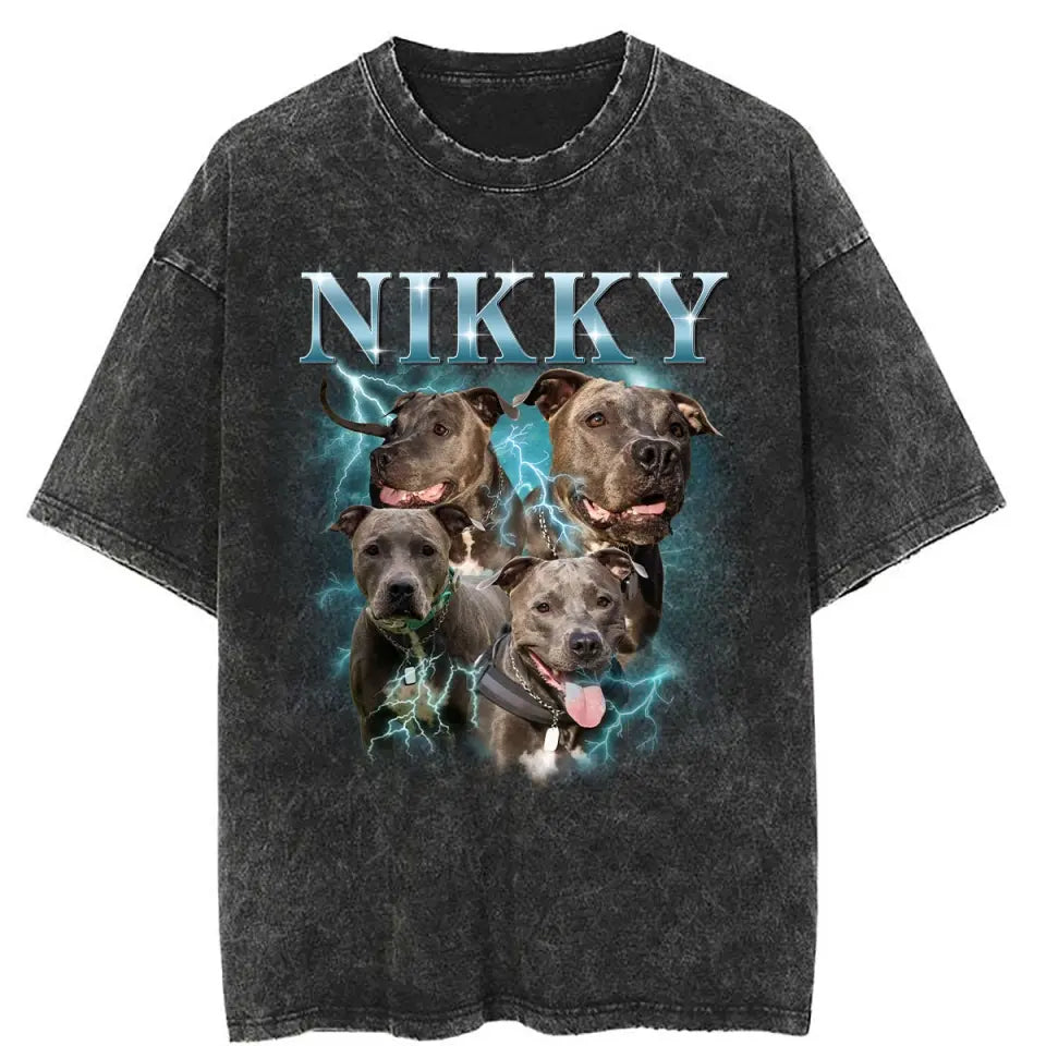 Custom Your Pet Bootleg Rap Tee - Personalized Custom Bootleg T-shirt - Gift For Pet Lover, Pet Mom, Pet Dad, Pet Owner AGCLT09