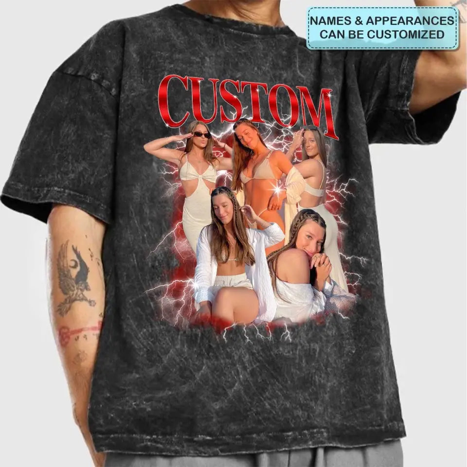 Custom 90s Vintage Bootleg -  Personalized Custom Bootleg T-shirt - Valentine's Day, Anniversary, Birthday Gift For Husband, Wife, Boyfriend, Girlfriend AGCHA007
