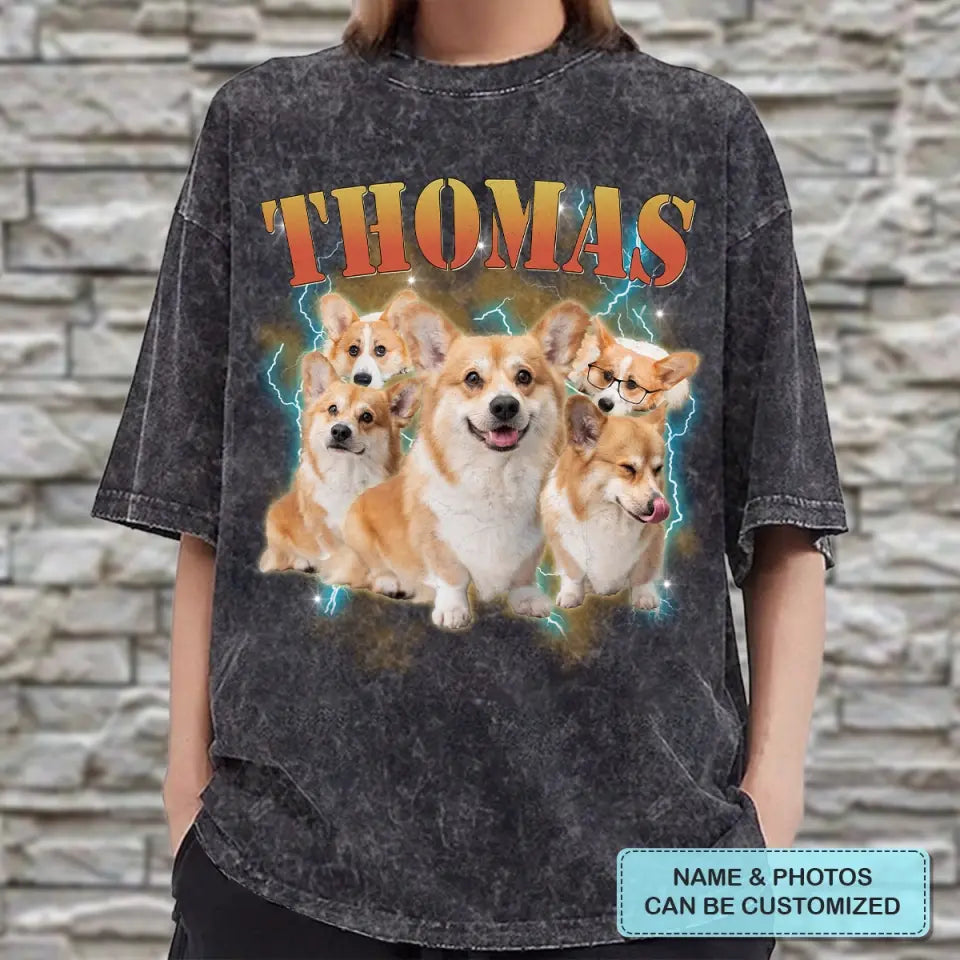 Custom Your Pet Bootleg Rap Tee - Personalized Custom Bootleg T-Shirt - Gift For Pet Lover, Pet Mom, Pet Dad, Pet Owner AGCLT56