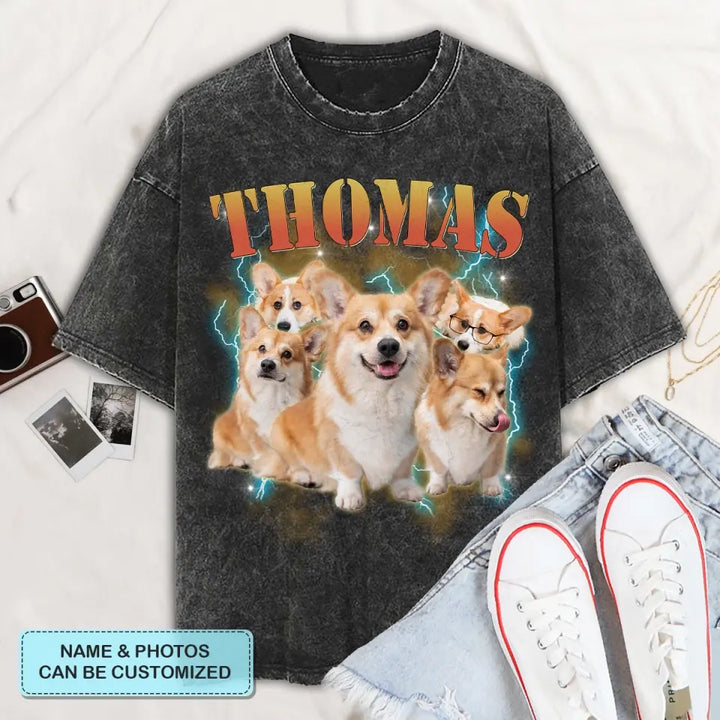 Custom Your Pet Bootleg Rap Tee - Personalized Custom Bootleg T-Shirt - Gift For Pet Lover, Pet Mom, Pet Dad, Pet Owner AGCLT56