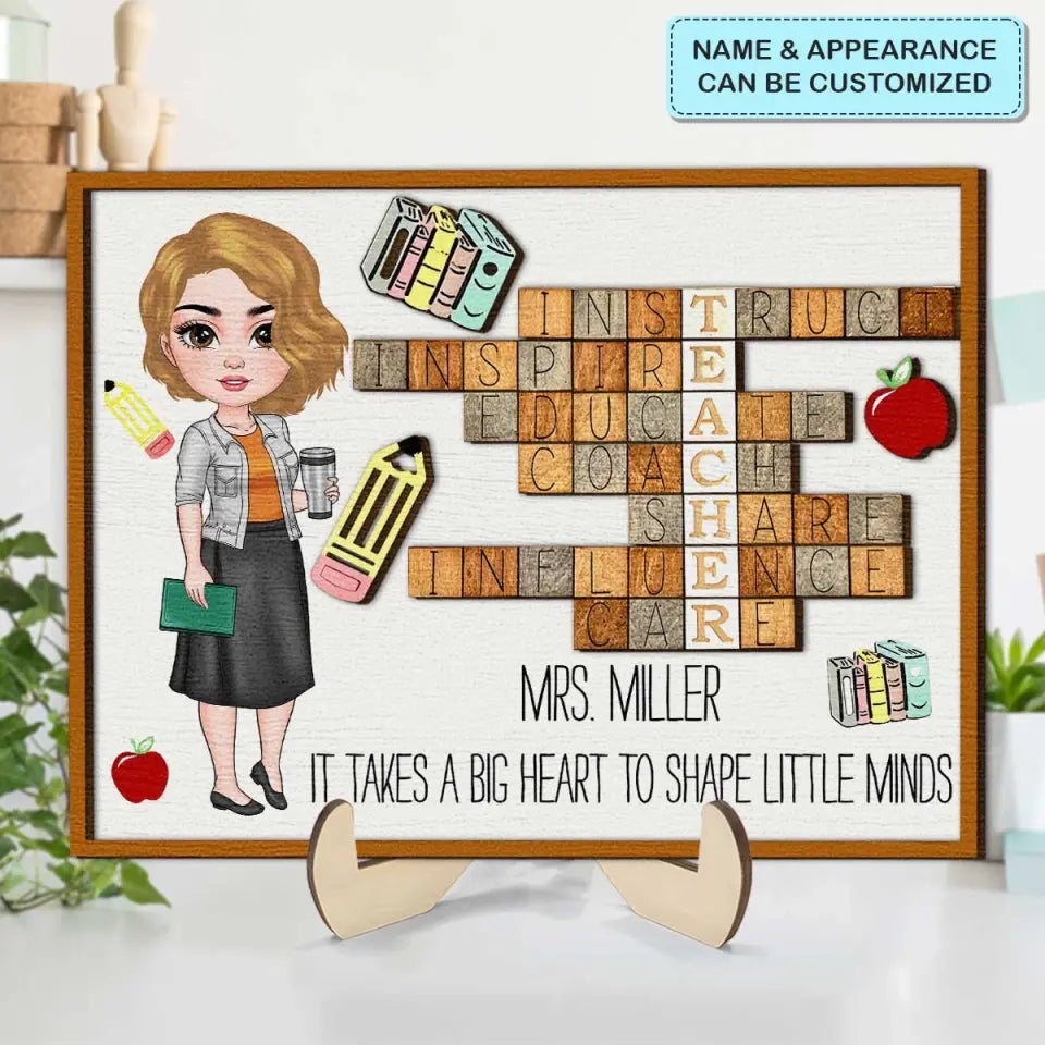 You Are A Teacher - Personalized Custom 2-Layer Wooden Plaque - Teacher's Day, Appreciation Gift For Teacher