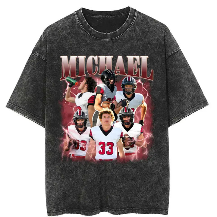 Custom Retro 90s Football - Personalized Custom T-shirt - Gift For Football Lover, Boyfriend AGCHA009