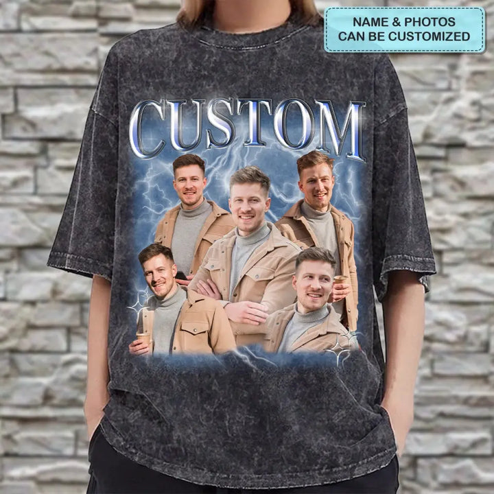 Custom Your Bootleg Rap Tee -  Personalized Custom Bootleg T-shirt - Valentine's Day, Anniversary, Birthday Gift For Husband, Wife, Boyfriend, Girlfriend AGCHA010