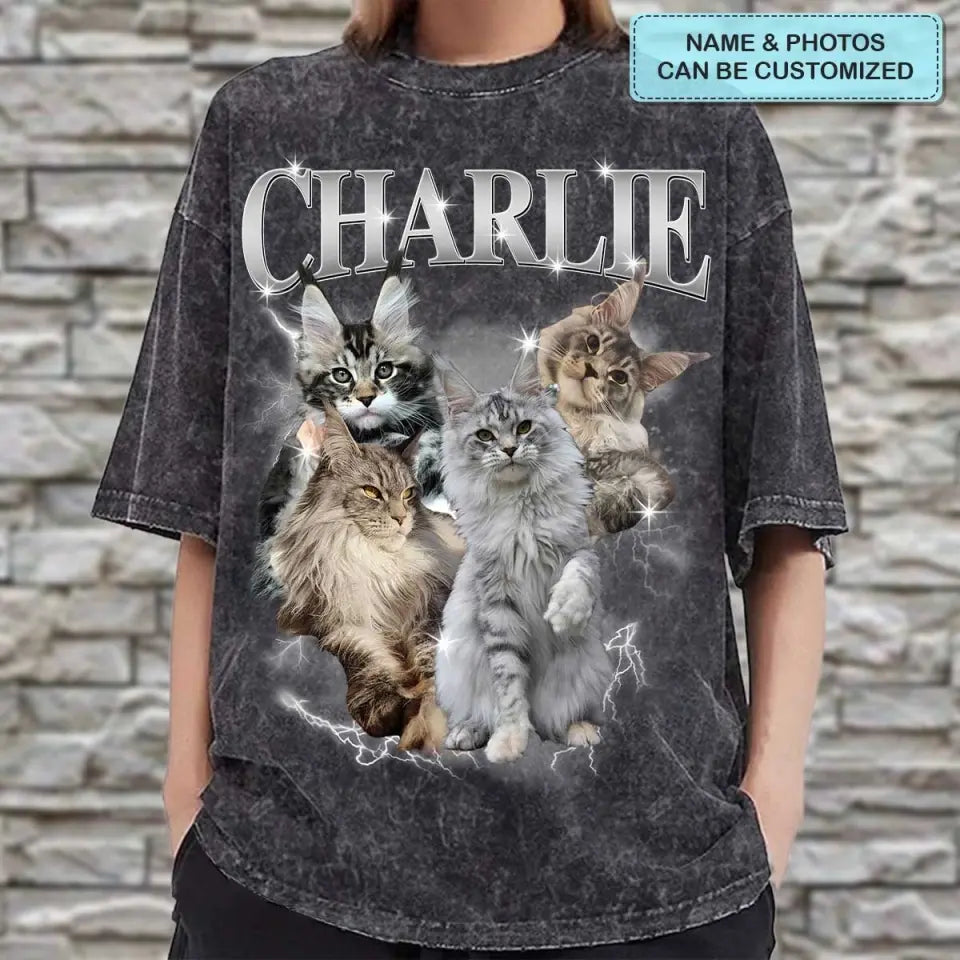 Retro Pet Comfort Tee - Personalized Custom T-shirt - Anniversary, Birthday Gift For Husband, Wife, Pet Lovers AGCPD074