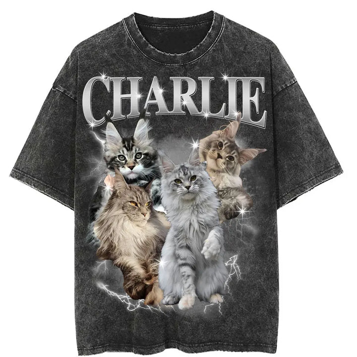 Retro Pet Comfort Tee - Personalized Custom T-shirt - Anniversary, Birthday Gift For Husband, Wife, Pet Lovers AGCPD074