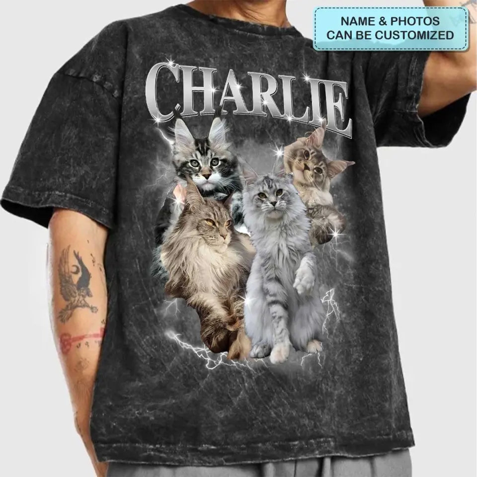 Retro Pet Comfort Tee - Personalized Custom T-shirt - Anniversary, Birthday Gift For Husband, Wife, Pet Lovers AGCPD074