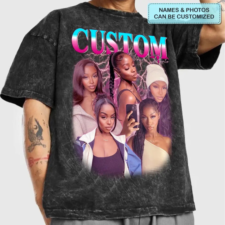 90s Vintage Retro Bootleg - Personalized Custom T-Shirt - Anniversary, Birthday Gift For Family, Family Members AGCDM054