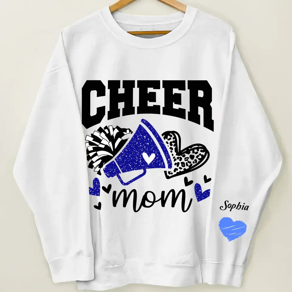 Cheer Mom  - Personalized Custom Sweatshirt - Mother's Day Gift For Grandma, Mom, Family Members