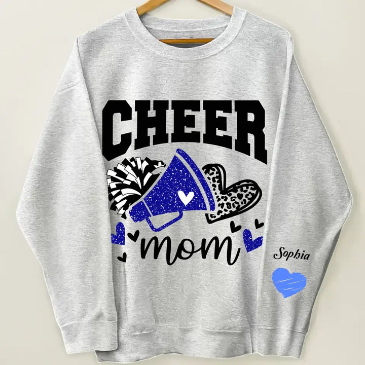 Cheer Mom  - Personalized Custom Sweatshirt - Mother's Day Gift For Grandma, Mom, Family Members