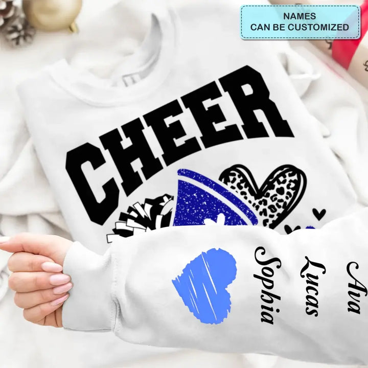 Cheer Mom  - Personalized Custom Sweatshirt - Mother's Day Gift For Grandma, Mom, Family Members