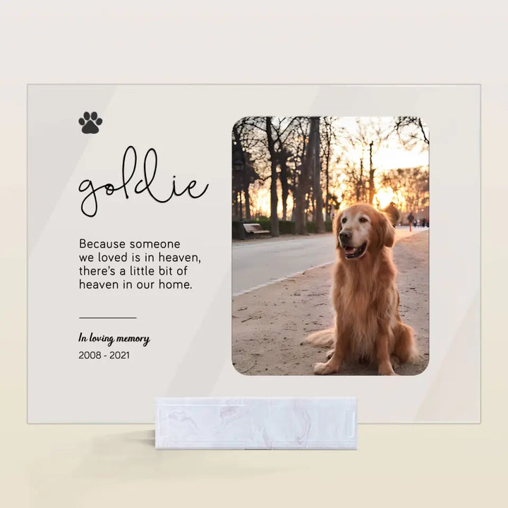 Pet Memorial - Personalized Custom Acrylic Plaque - Gift For Dog Lover, Pet Lover, Family