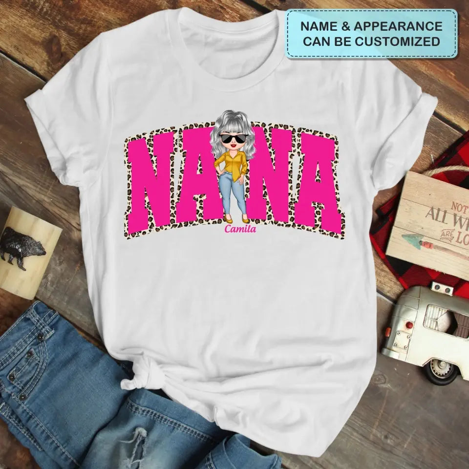 Love Nana Life - Personalized Custom T-shirt - Mother's Day Gift For Grandma, Mom, Family Members