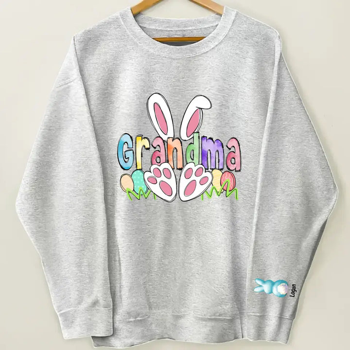 Nana Easter - Personalized Custom Sweatshirt - Mother's Day Gift For Grandma, Mom, Family Members