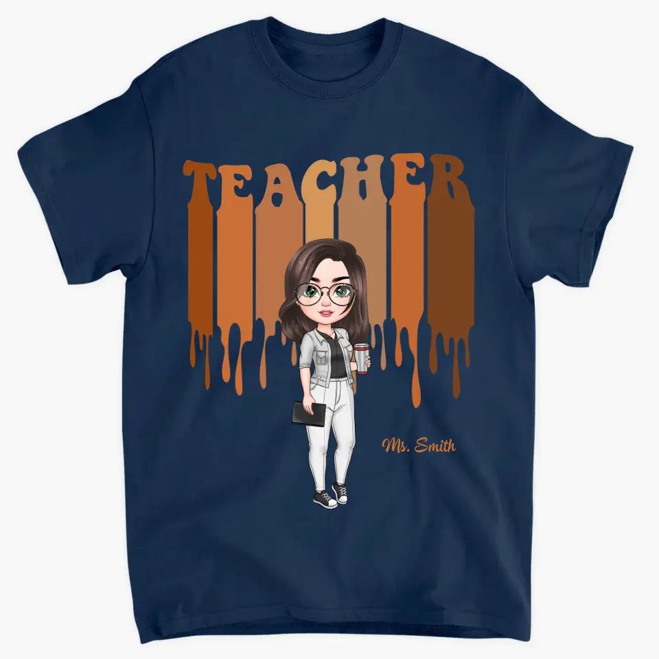 Love Teacher Life New Ver - Personalized Custom T-shirt - Teacher's Day, Appreciation Gift For Teacher