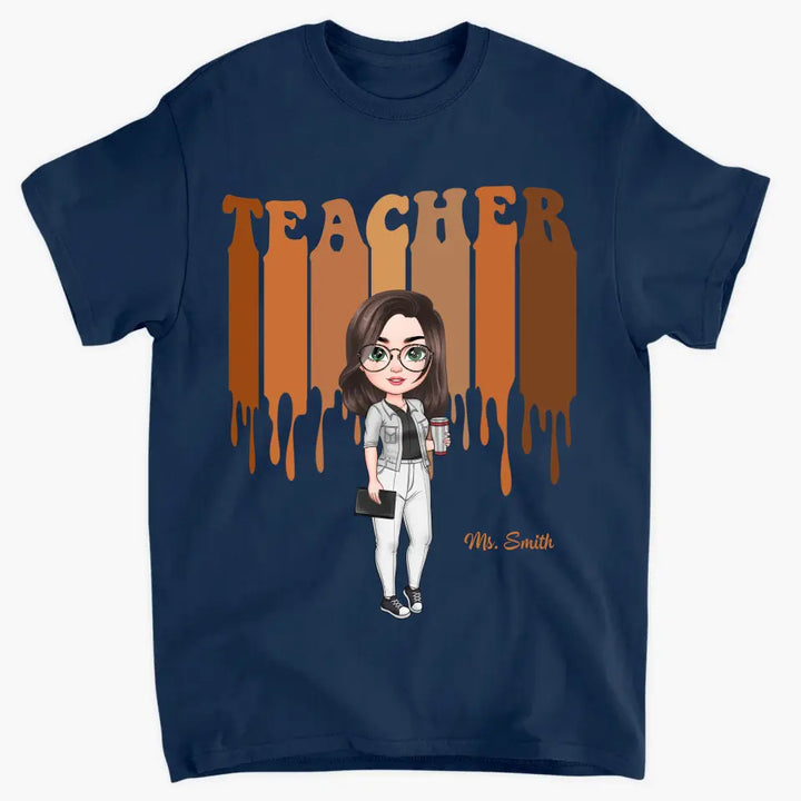 Love Teacher Life New Ver - Personalized Custom T-shirt - Teacher's Day, Appreciation Gift For Teacher