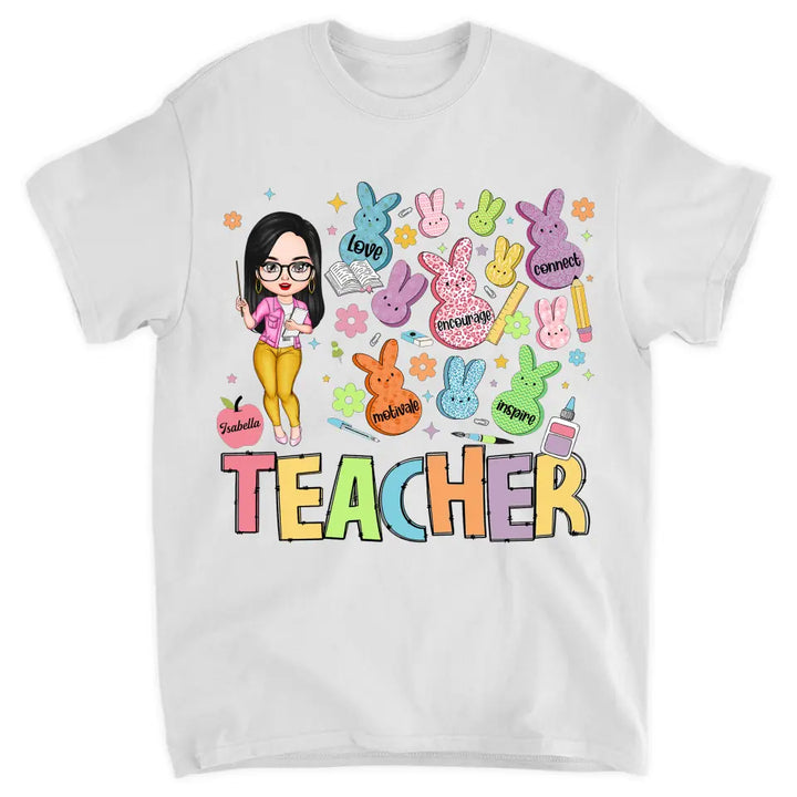 Teacher Of The Sweeties Peeps - Personalized Custom T-shirt - Teacher's Day, Appreciation Gift For Teacher
