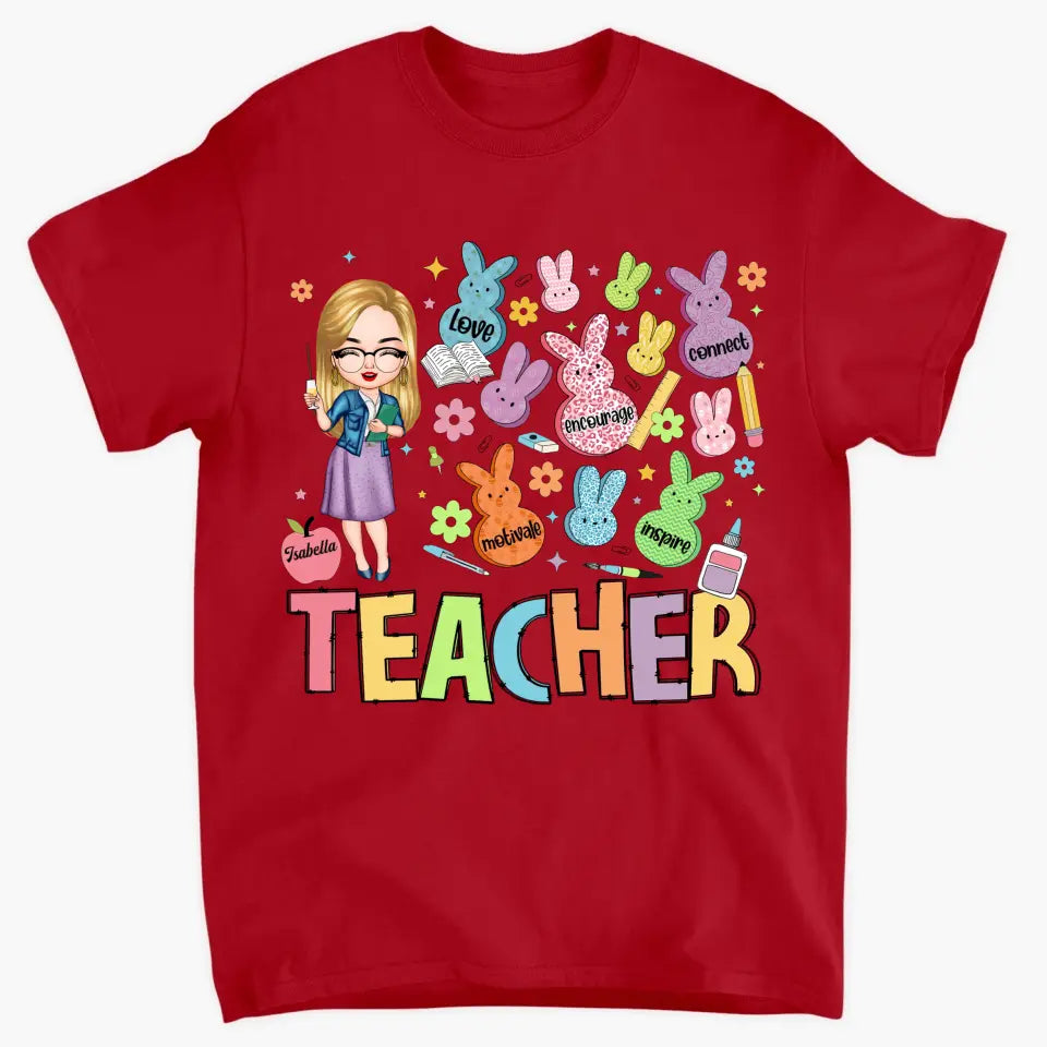 Teacher Of The Sweeties Peeps - Personalized Custom T-shirt - Teacher's Day, Appreciation Gift For Teacher