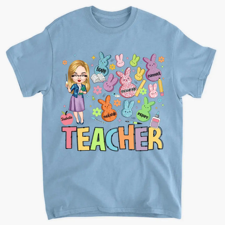 Teacher Of The Sweeties Peeps - Personalized Custom T-shirt - Teacher's Day, Appreciation Gift For Teacher