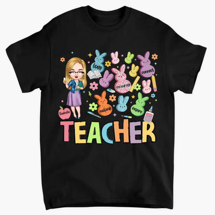 Teacher Of The Sweeties Peeps - Personalized Custom T-shirt - Teacher's Day, Appreciation Gift For Teacher