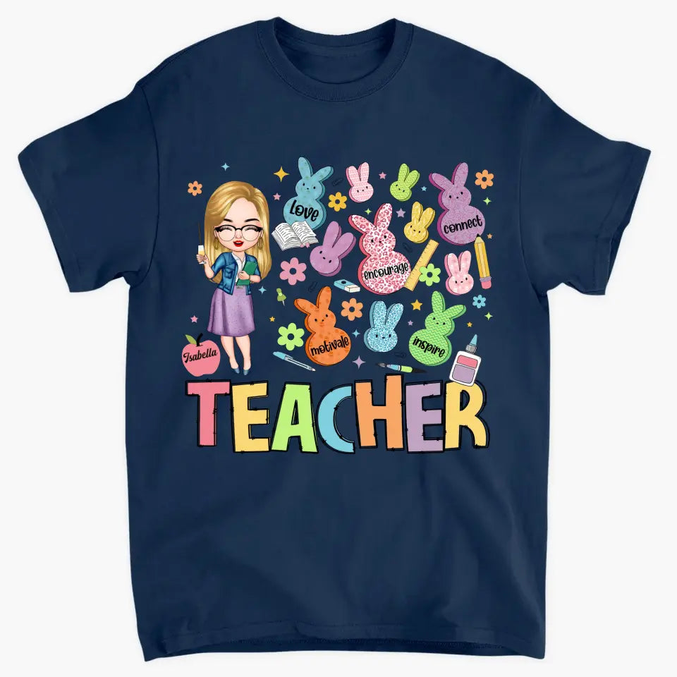 Teacher Of The Sweeties Peeps - Personalized Custom T-shirt - Teacher's Day, Appreciation Gift For Teacher