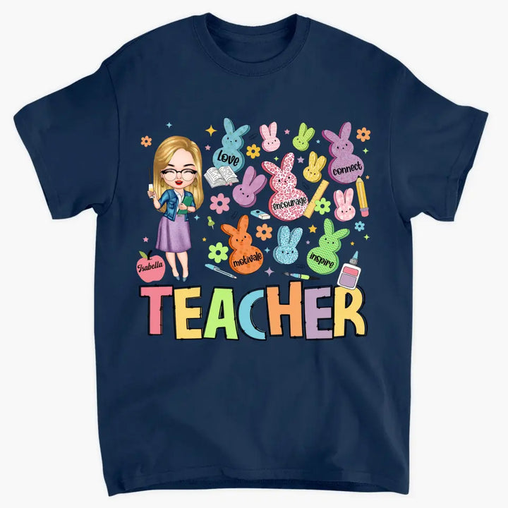 Teacher Of The Sweeties Peeps - Personalized Custom T-shirt - Teacher's Day, Appreciation Gift For Teacher